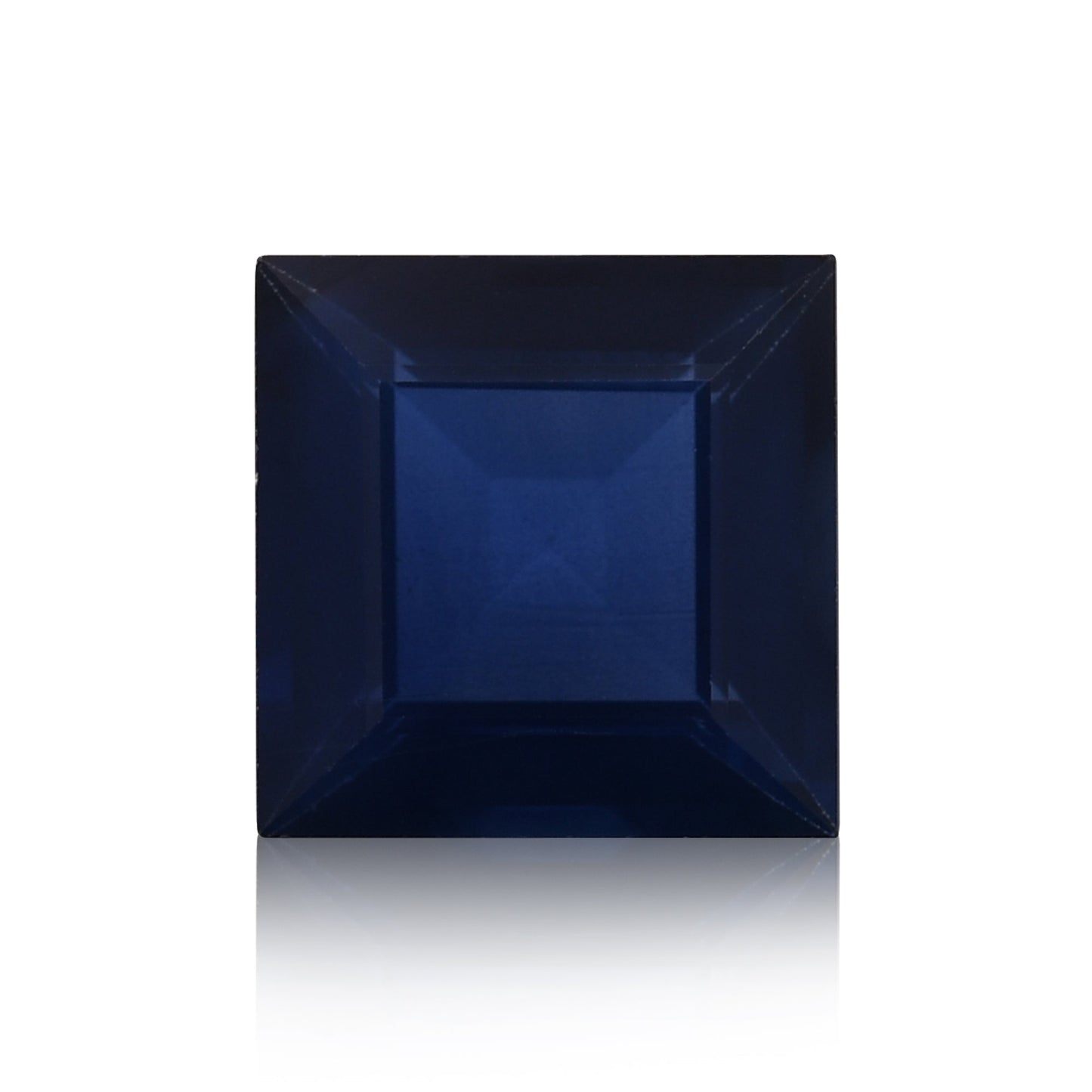 1,94 Karat blauer thailändischer quadratischer Saphir