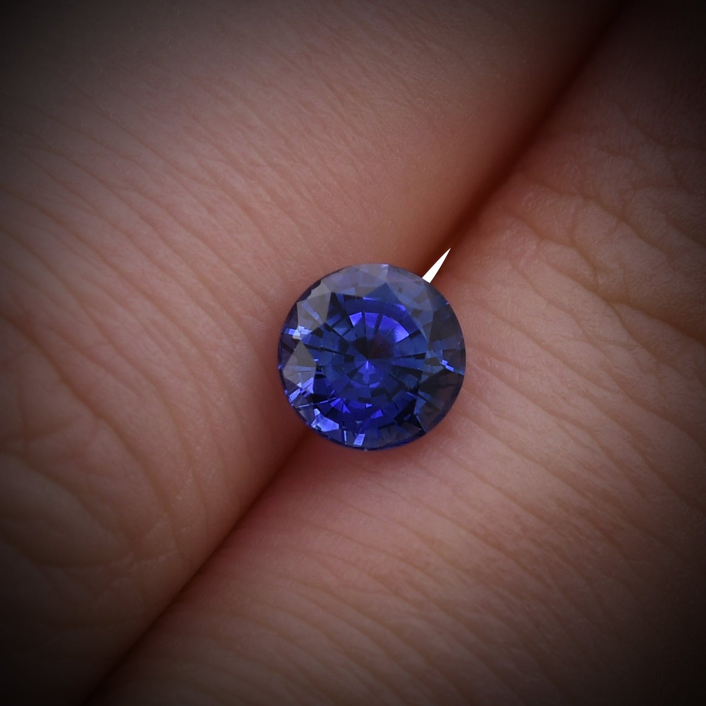 1,25 Karat blauer runder Saphir aus Sri Lanka, GIA-geprüft