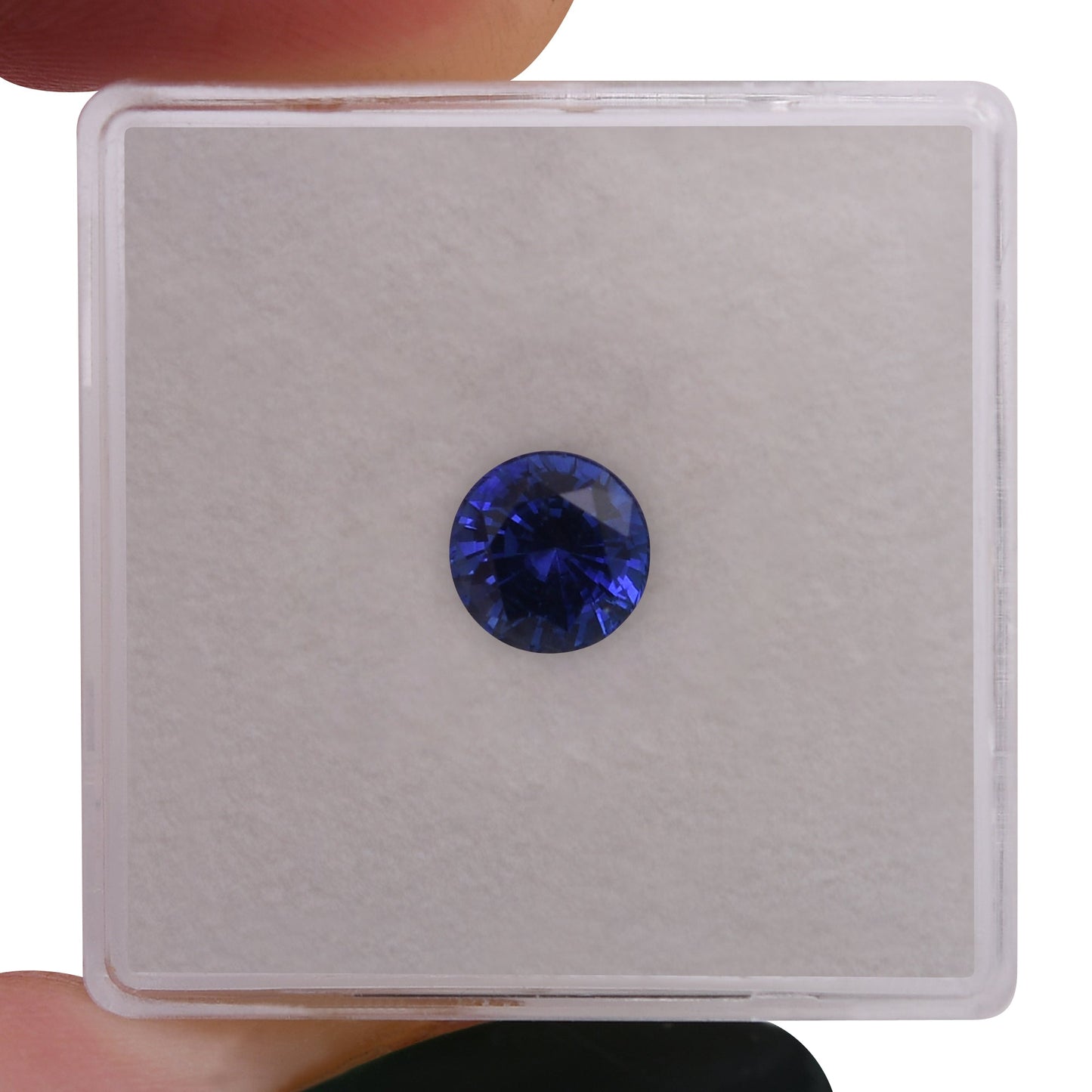 1,25 Karat blauer runder Saphir aus Sri Lanka, GIA-geprüft