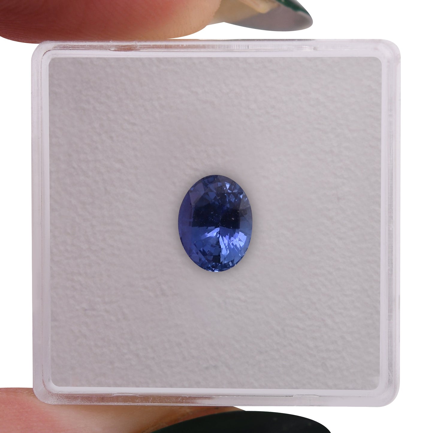1,53 Karat blauer ovaler Saphir aus Sri Lanka