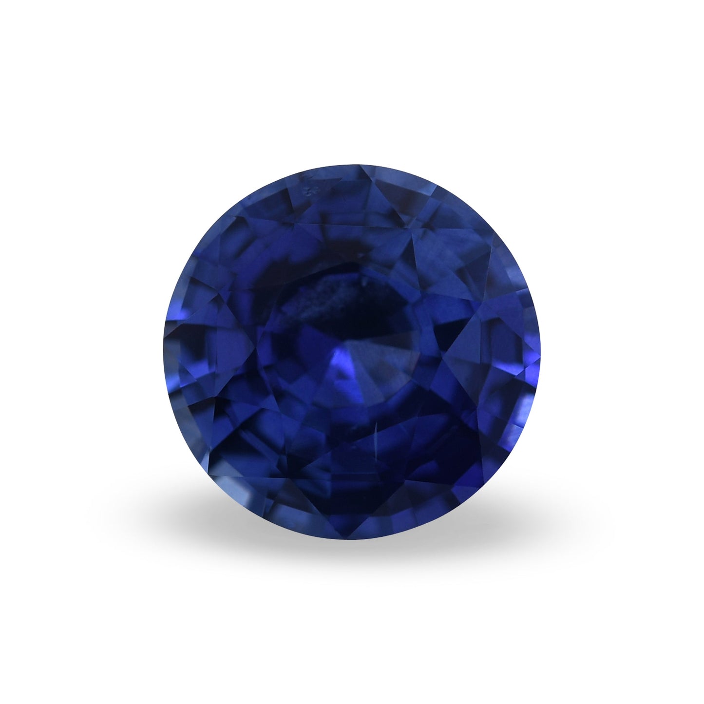 4,60 Karat blauer runder Saphir aus Sri Lanka (CD)