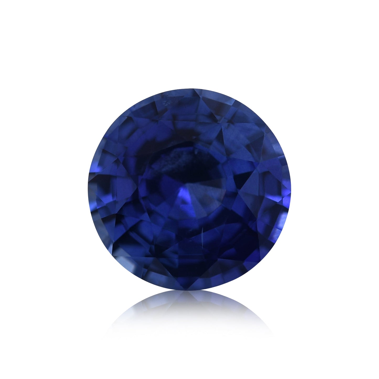 4,60 Karat blauer runder Saphir aus Sri Lanka (CD)