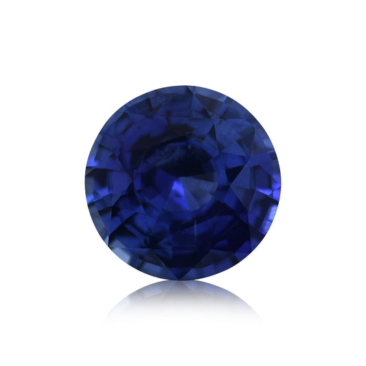 4,60 Karat blauer runder Saphir aus Sri Lanka (CD)