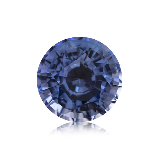 6,79 Karat blauer runder Saphir aus Sri Lanka (CD)