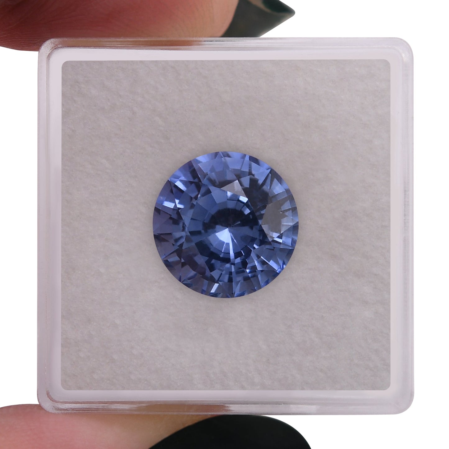 6,79 Karat blauer runder Saphir aus Sri Lanka (CD)
