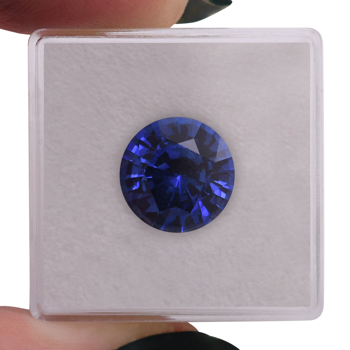 7.35 Carat Blue SRI LANKAN Round Sapphire CD