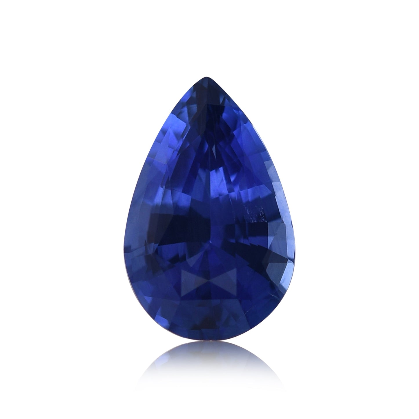 3,07 Karat blauer birnenförmiger Saphir aus Sri Lanka (CD)