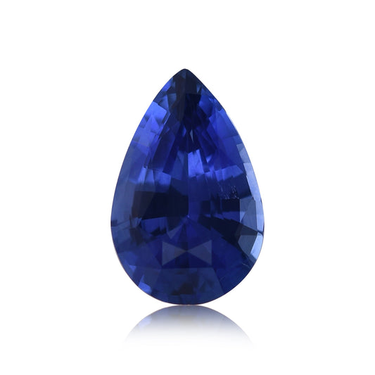 3,07 Karat blauer birnenförmiger Saphir aus Sri Lanka (CD)
