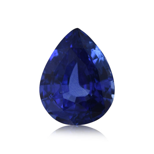 3,53 Karat blauer birnenförmiger Saphir aus Sri Lanka (CD)