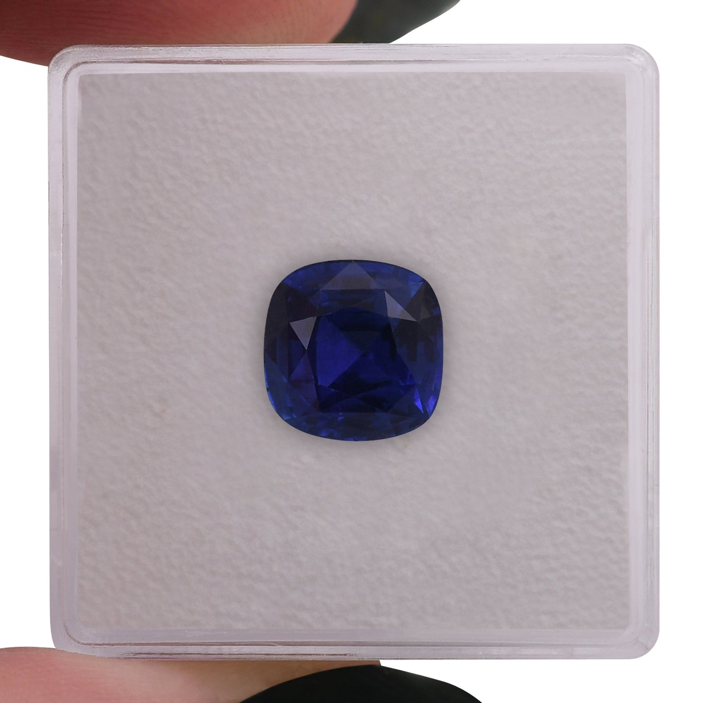 3,40 Karat blauer Kissen-Saphir aus Sri Lanka (CD)