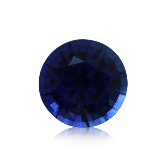 2,62 Karat blauer runder Saphir aus Sri Lanka
