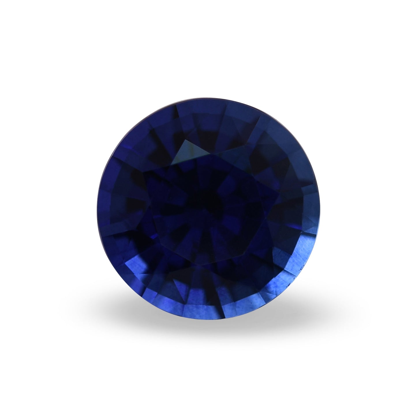 2,62 Karat blauer runder Saphir aus Sri Lanka