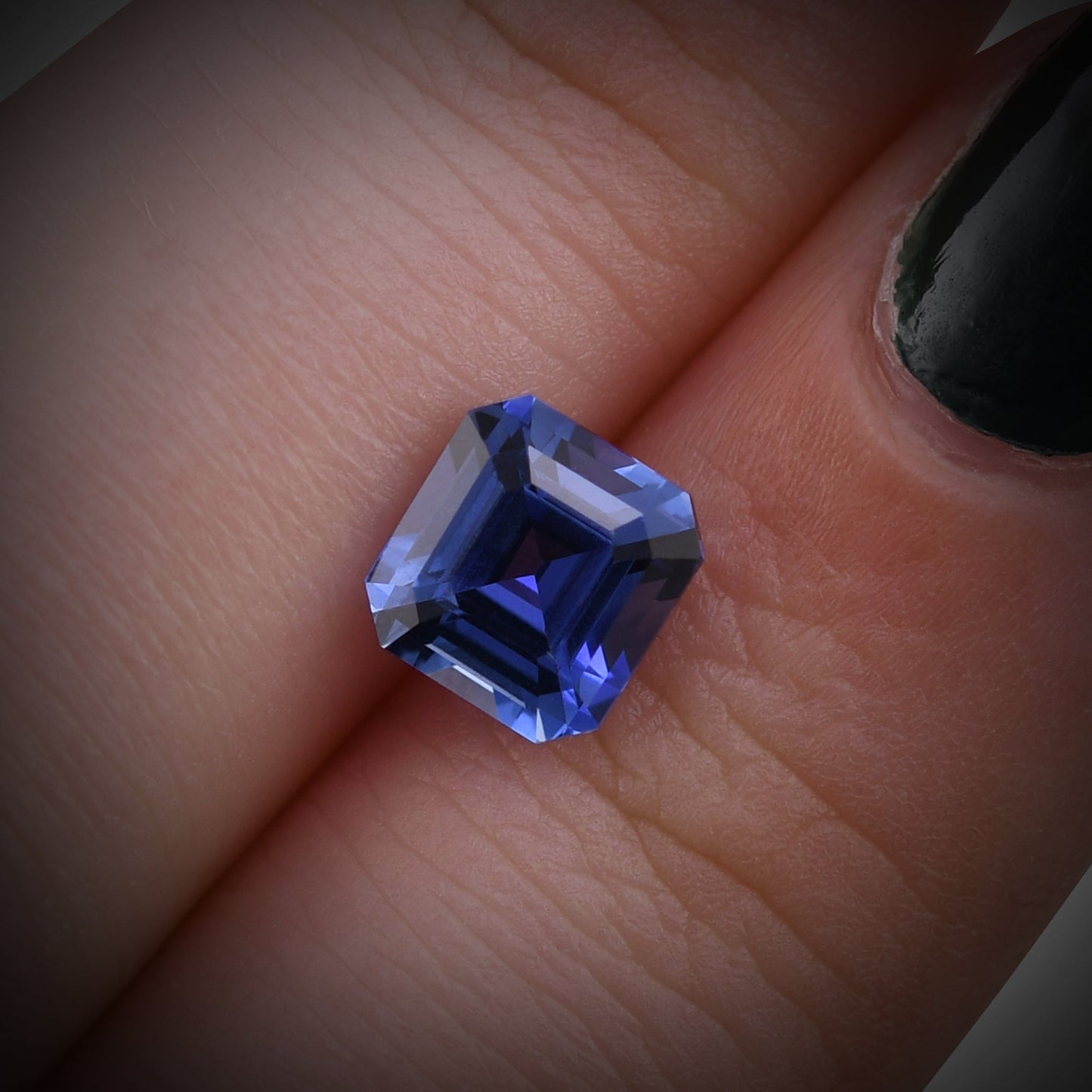 1.70 Carat Blue SRI LANKAN Sq. Emerald Sapphire