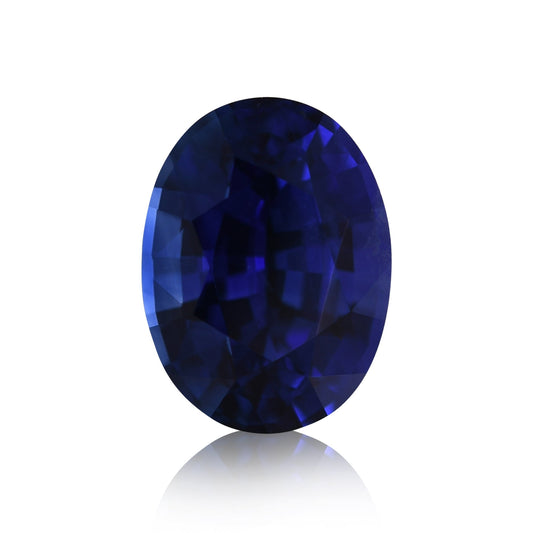 1,73 Karat blauer ovaler Saphir aus Sri Lanka