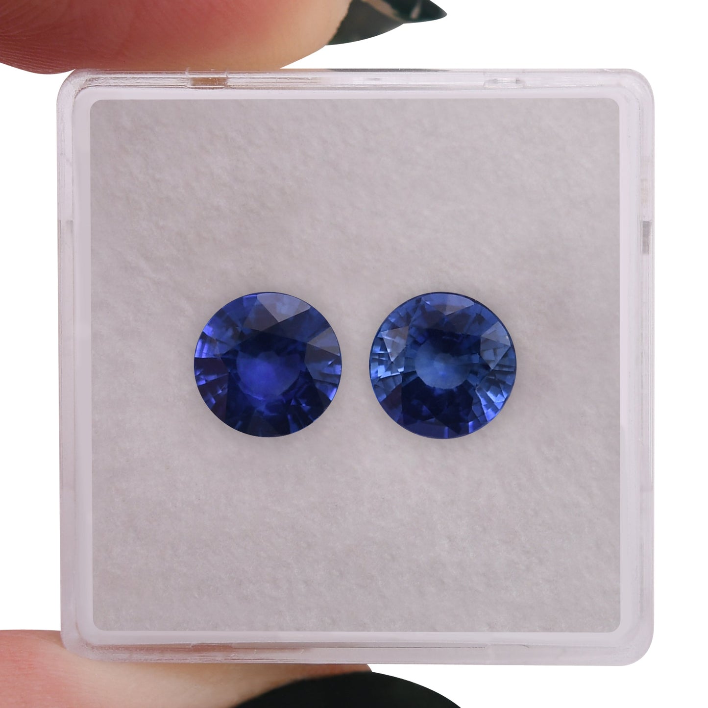 2,96 Karat blauer runder Saphir aus Sri Lanka