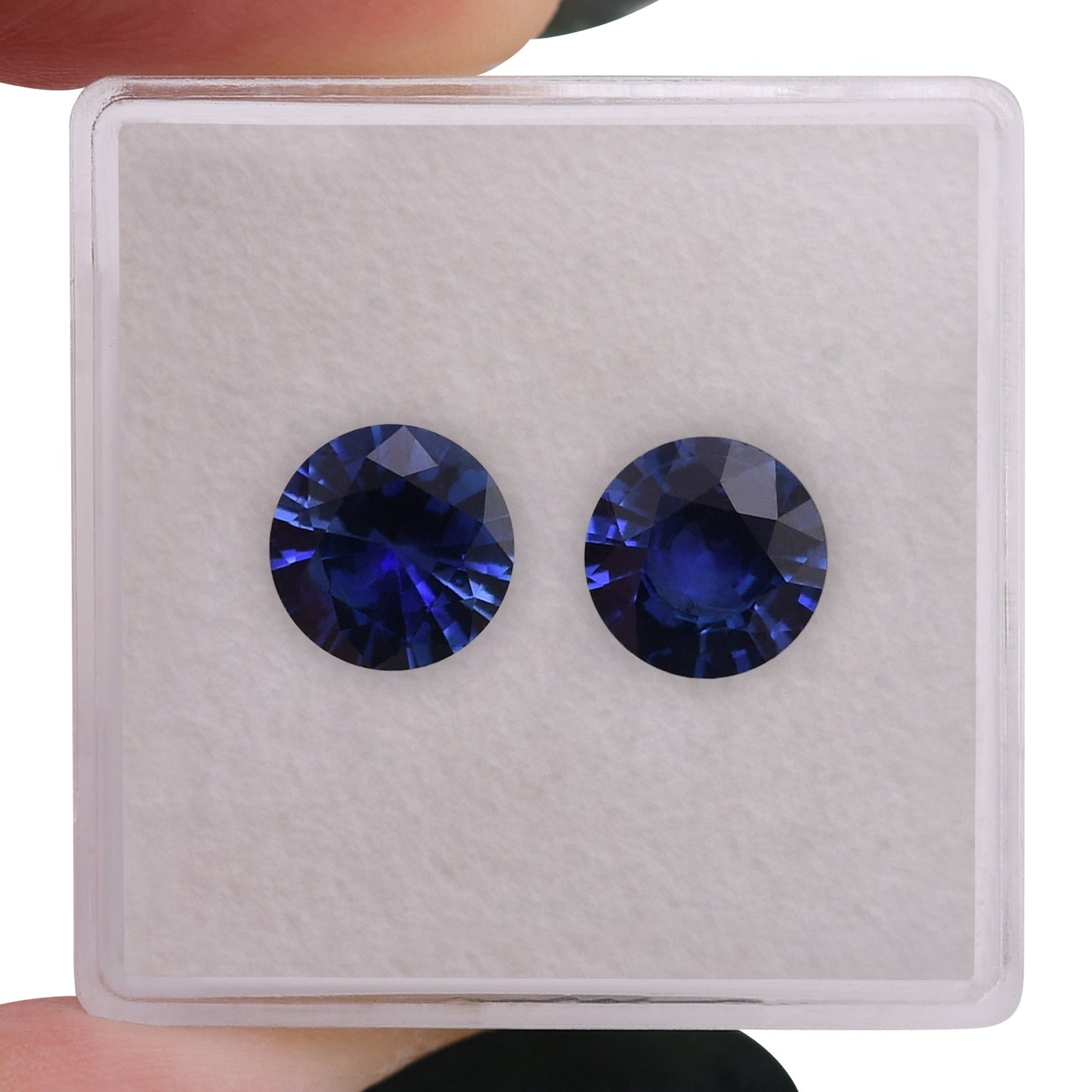 2,82 Karat blauer runder Saphir aus Sri Lanka