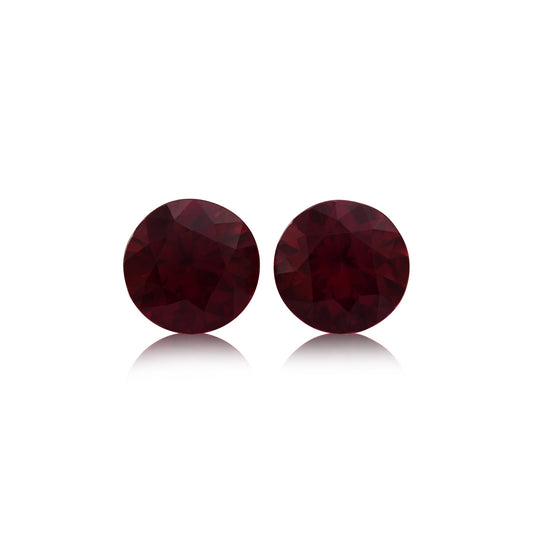 2,45 Karat roter runder Rubin aus Mosambik