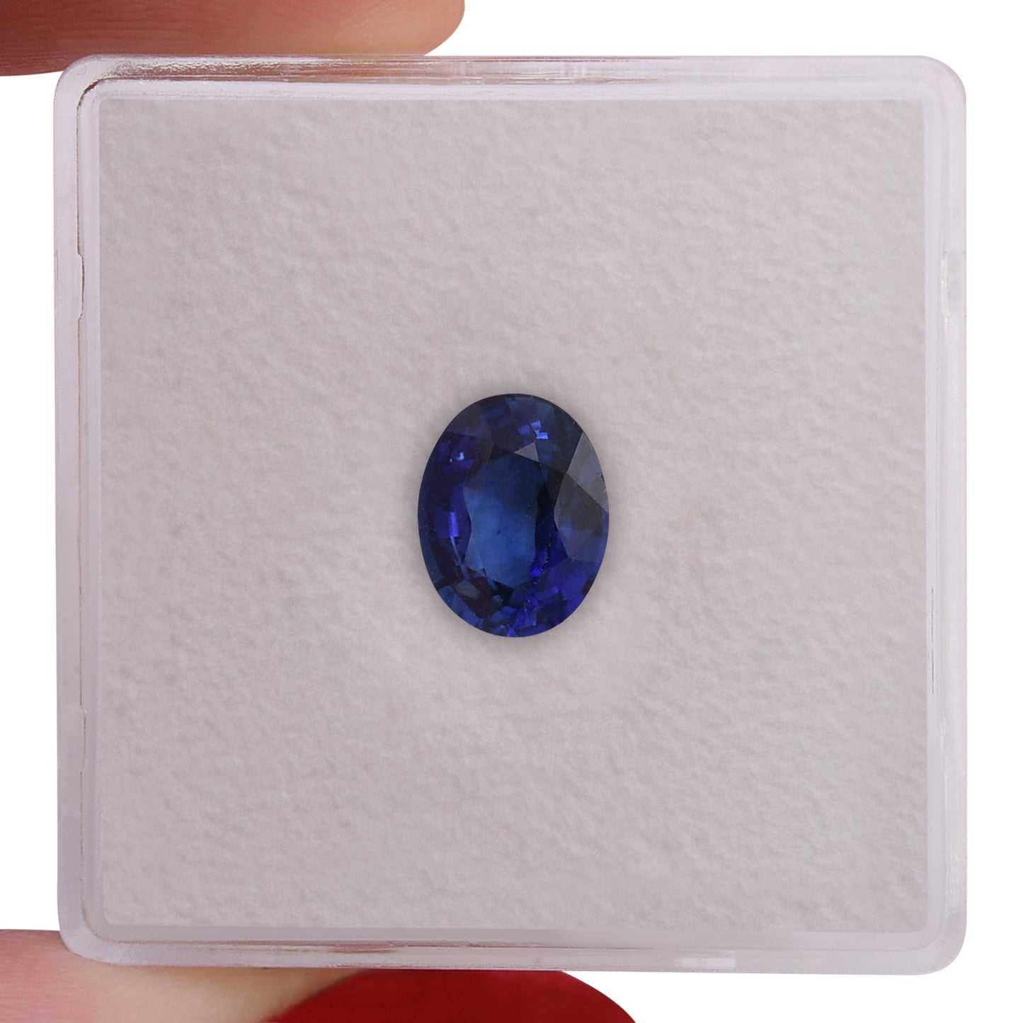 1,32 Karat blauer ovaler Saphir aus Sri Lanka