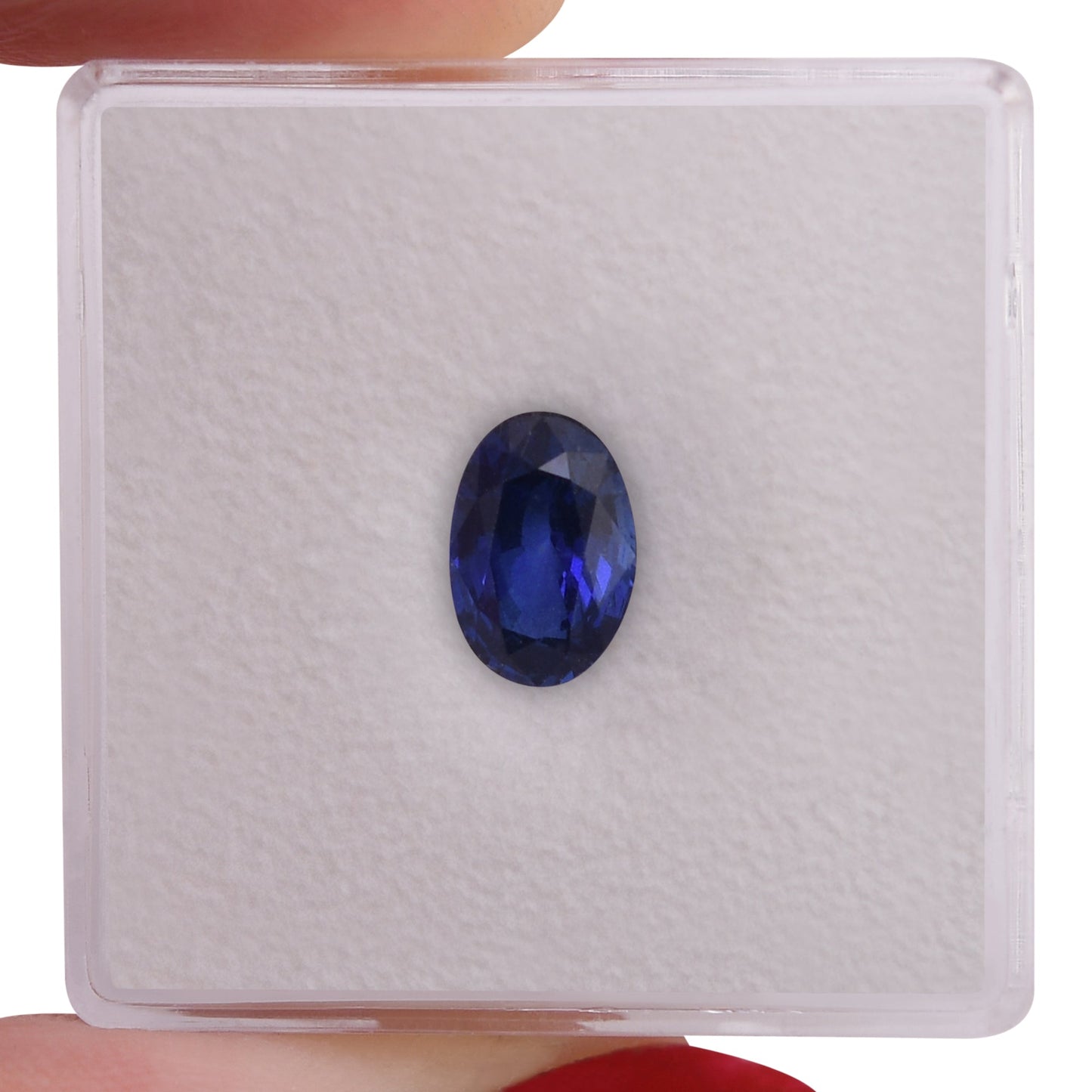 1,35 Karat blauer ovaler Saphir aus Sri Lanka
