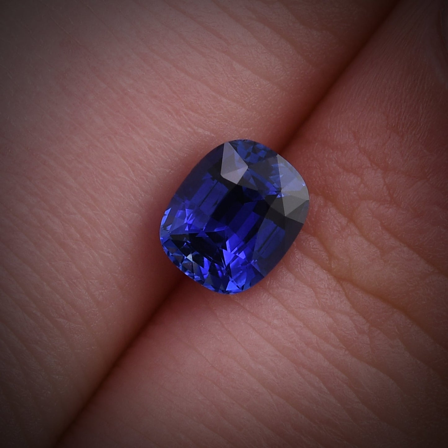 1,40 Karat blauer Kissen-Saphir aus Sri Lanka