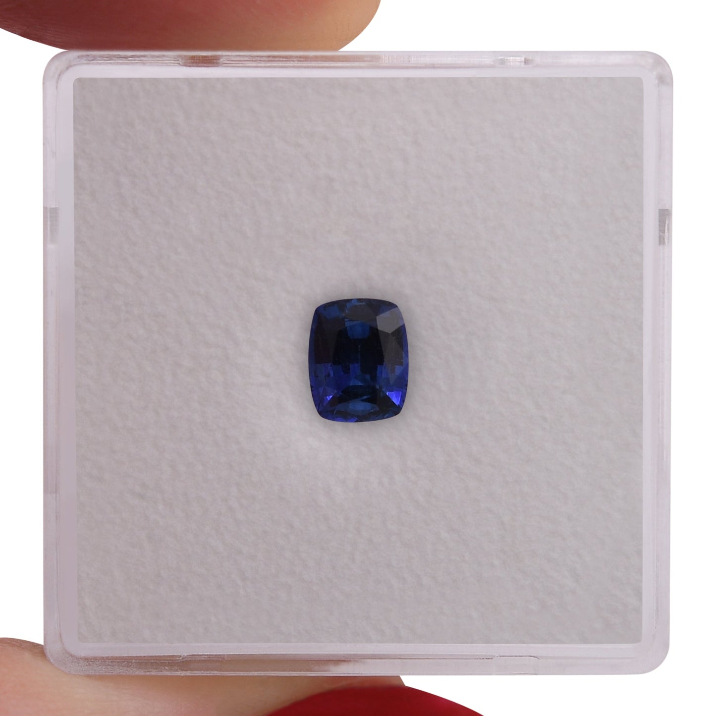 0,77 Karat blauer Kissen-Saphir aus Sri Lanka