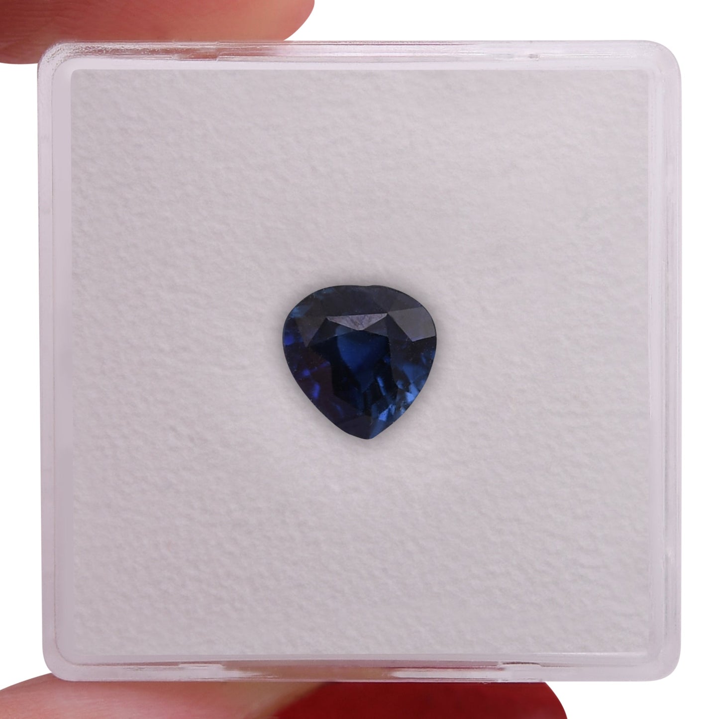 1,37 Karat blauer Herzsaphir aus Sri Lanka