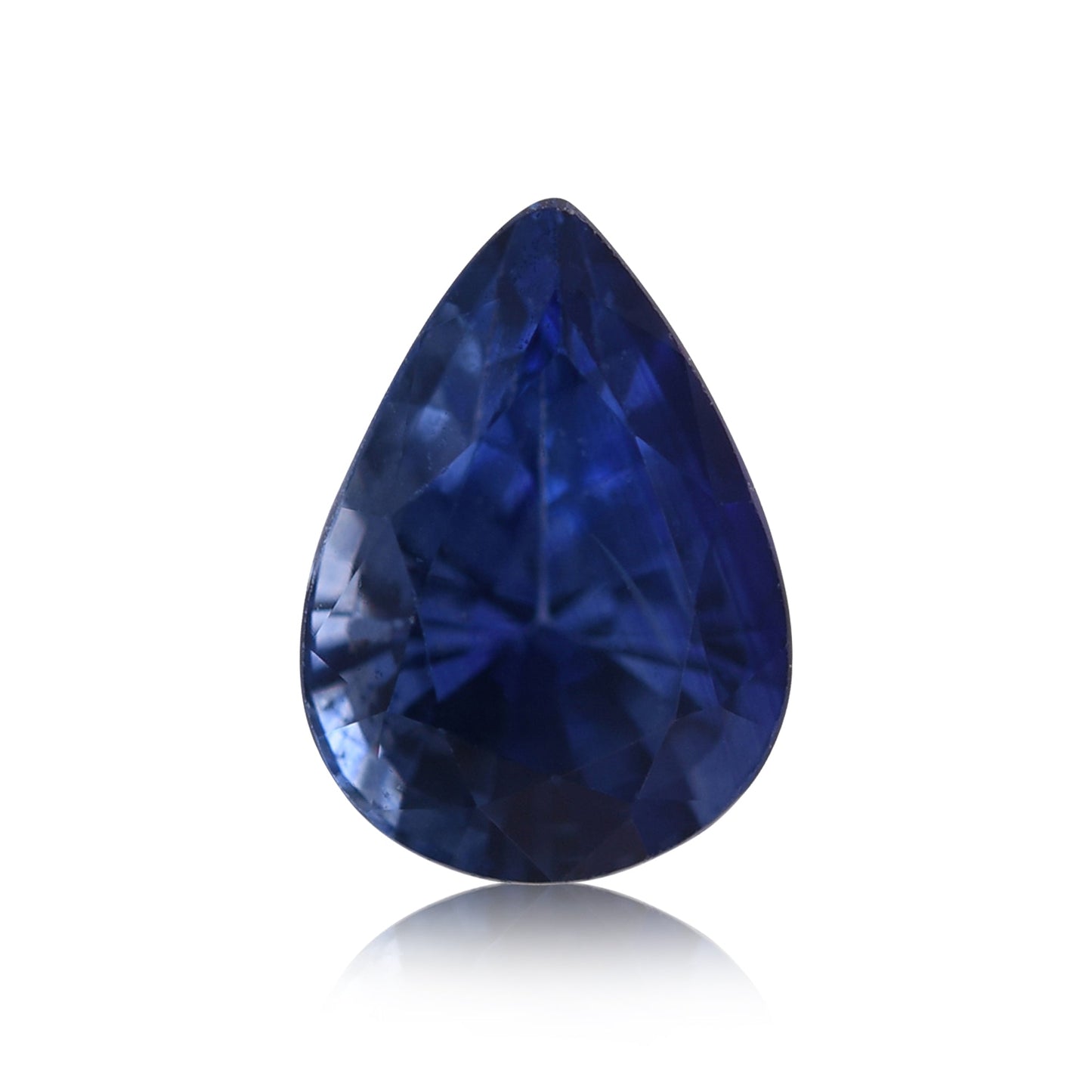 0,98 Karat blauer birnenförmiger Saphir aus Sri Lanka