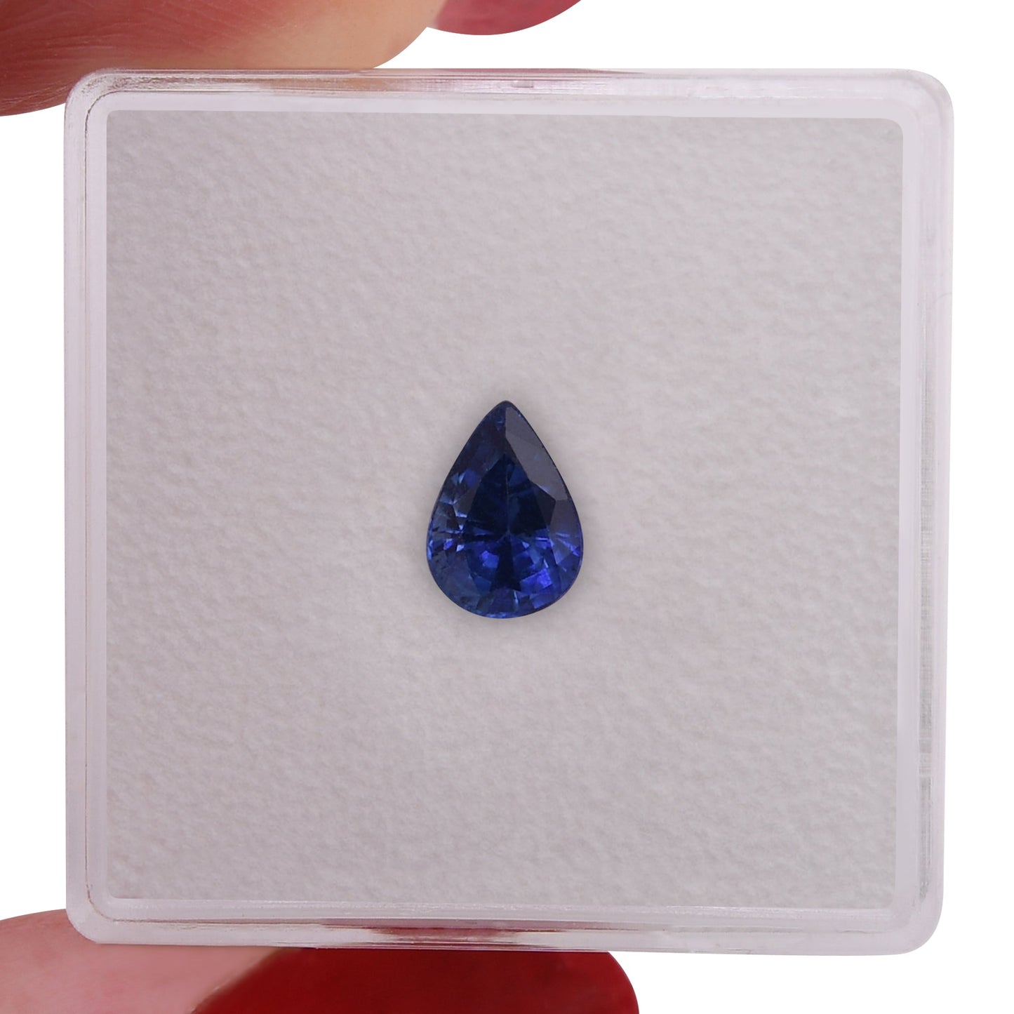 0,98 Karat blauer birnenförmiger Saphir aus Sri Lanka