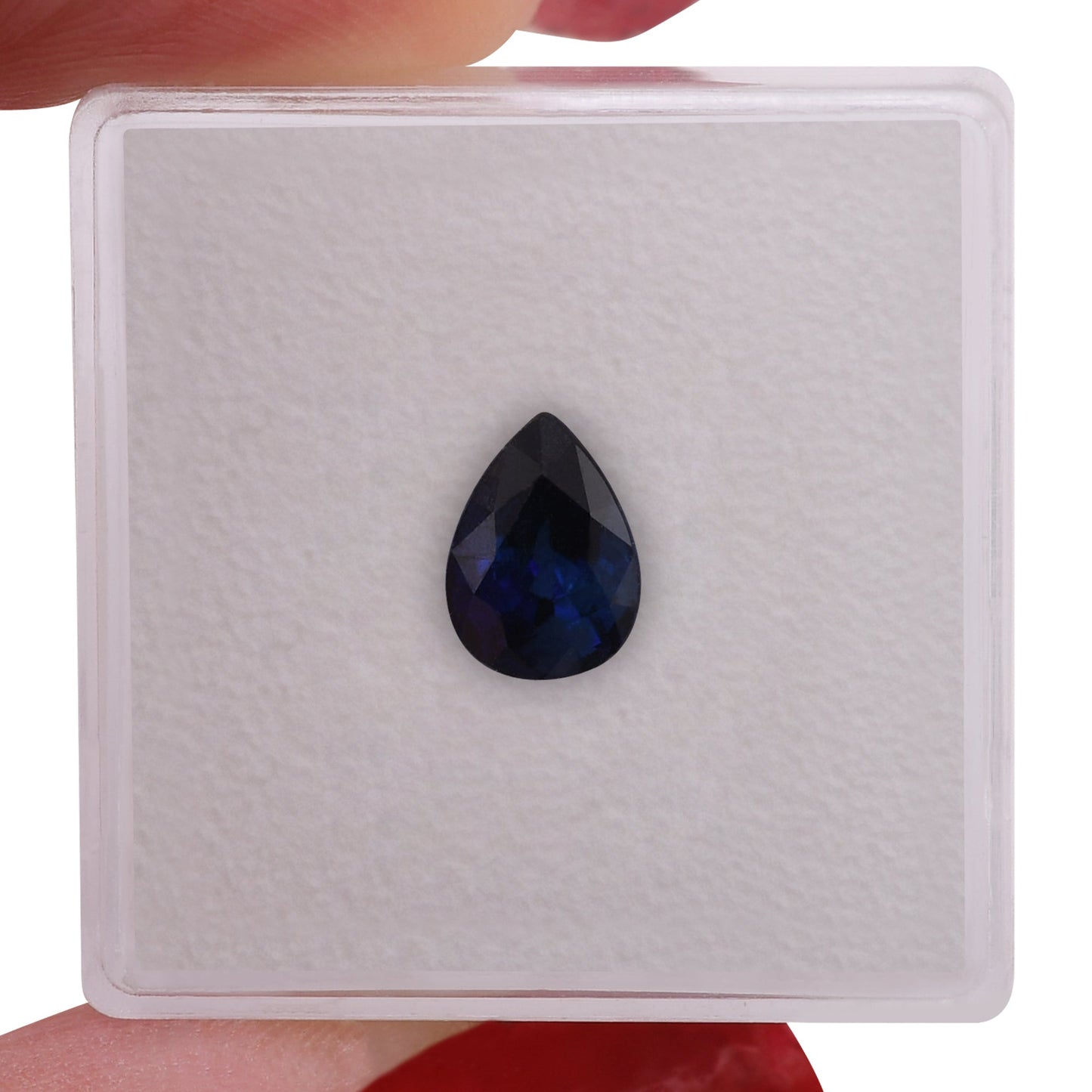 1,86 Karat blauer birnenförmiger Saphir aus Sri Lanka