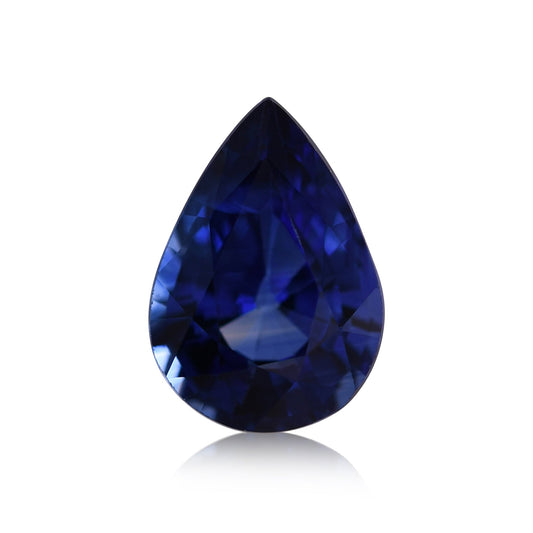 0,93 Karat blauer birnenförmiger Saphir aus Sri Lanka