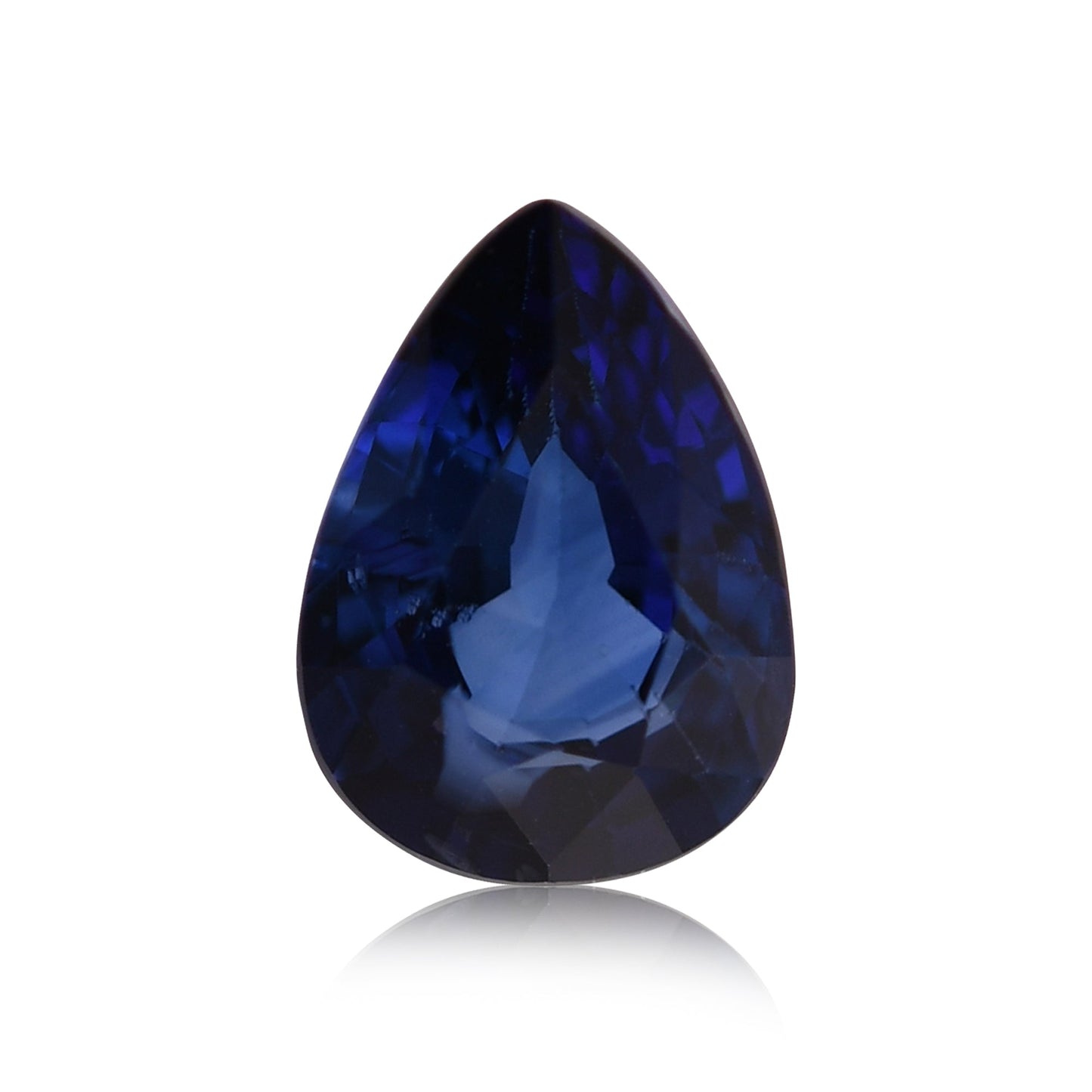 0,87 Karat blauer birnenförmiger Saphir aus Sri Lanka