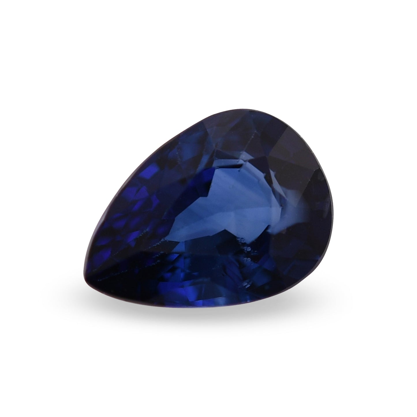 0,87 Karat blauer birnenförmiger Saphir aus Sri Lanka