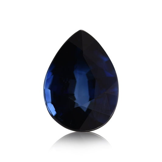 1,22 Karat blauer birnenförmiger Saphir aus Sri Lanka
