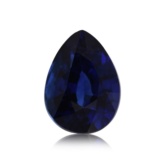 1,30 Karat blauer birnenförmiger Saphir aus Sri Lanka