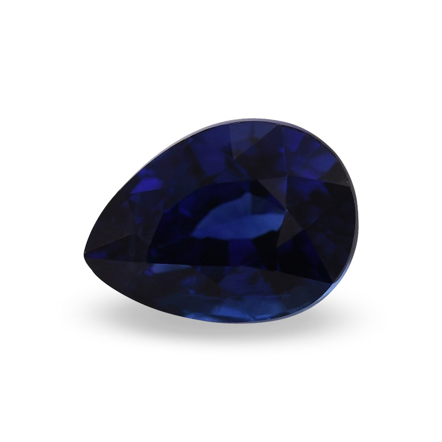 1,30 Karat blauer birnenförmiger Saphir aus Sri Lanka