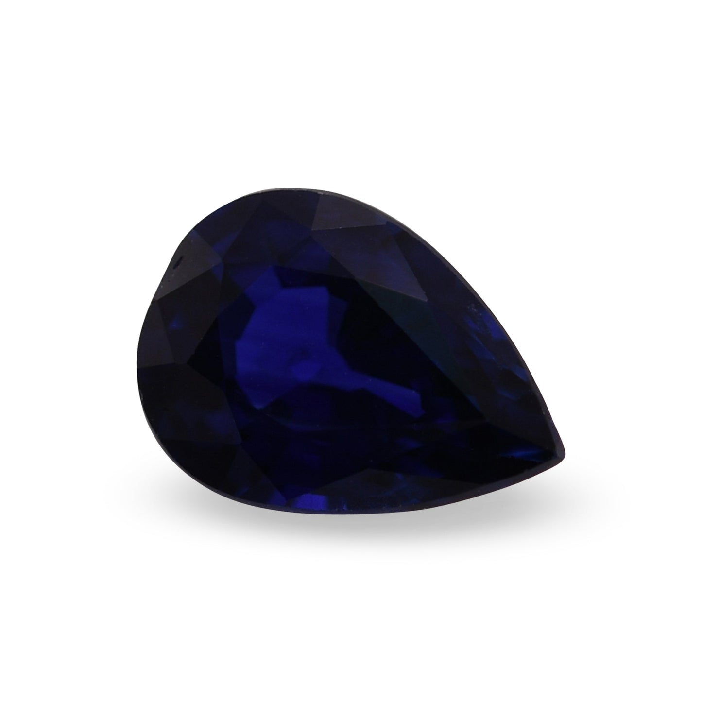 0,86 Karat blauer birnenförmiger Saphir aus Sri Lanka