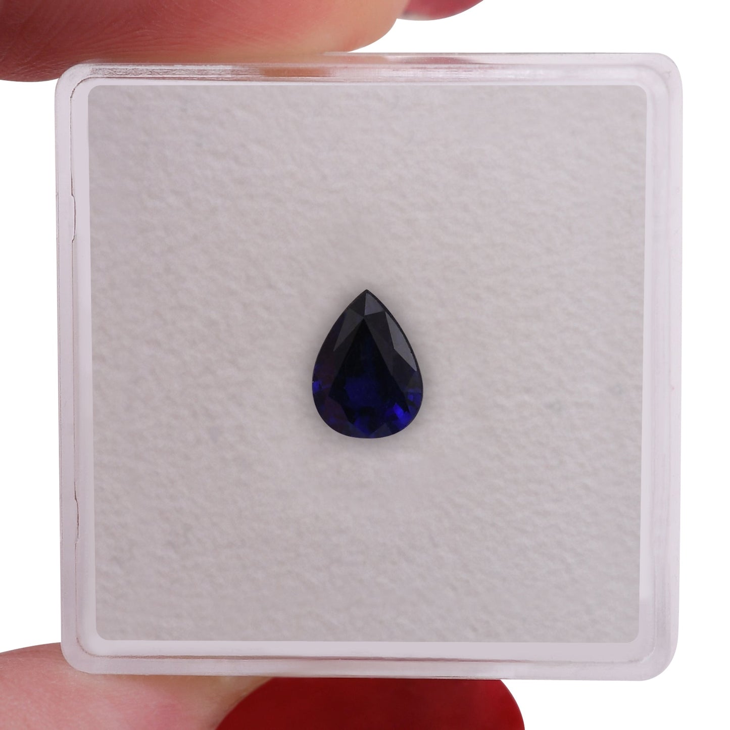 0,86 Karat blauer birnenförmiger Saphir aus Sri Lanka