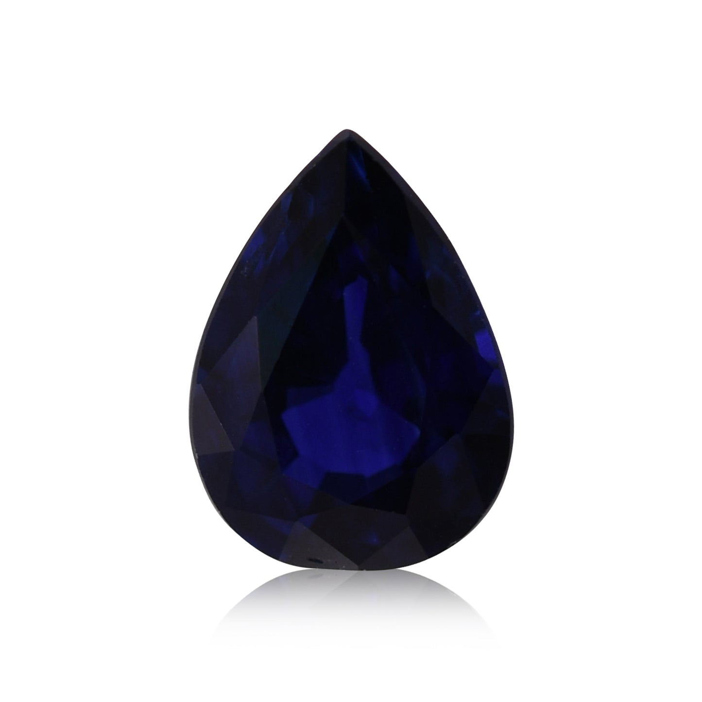0,86 Karat blauer birnenförmiger Saphir aus Sri Lanka