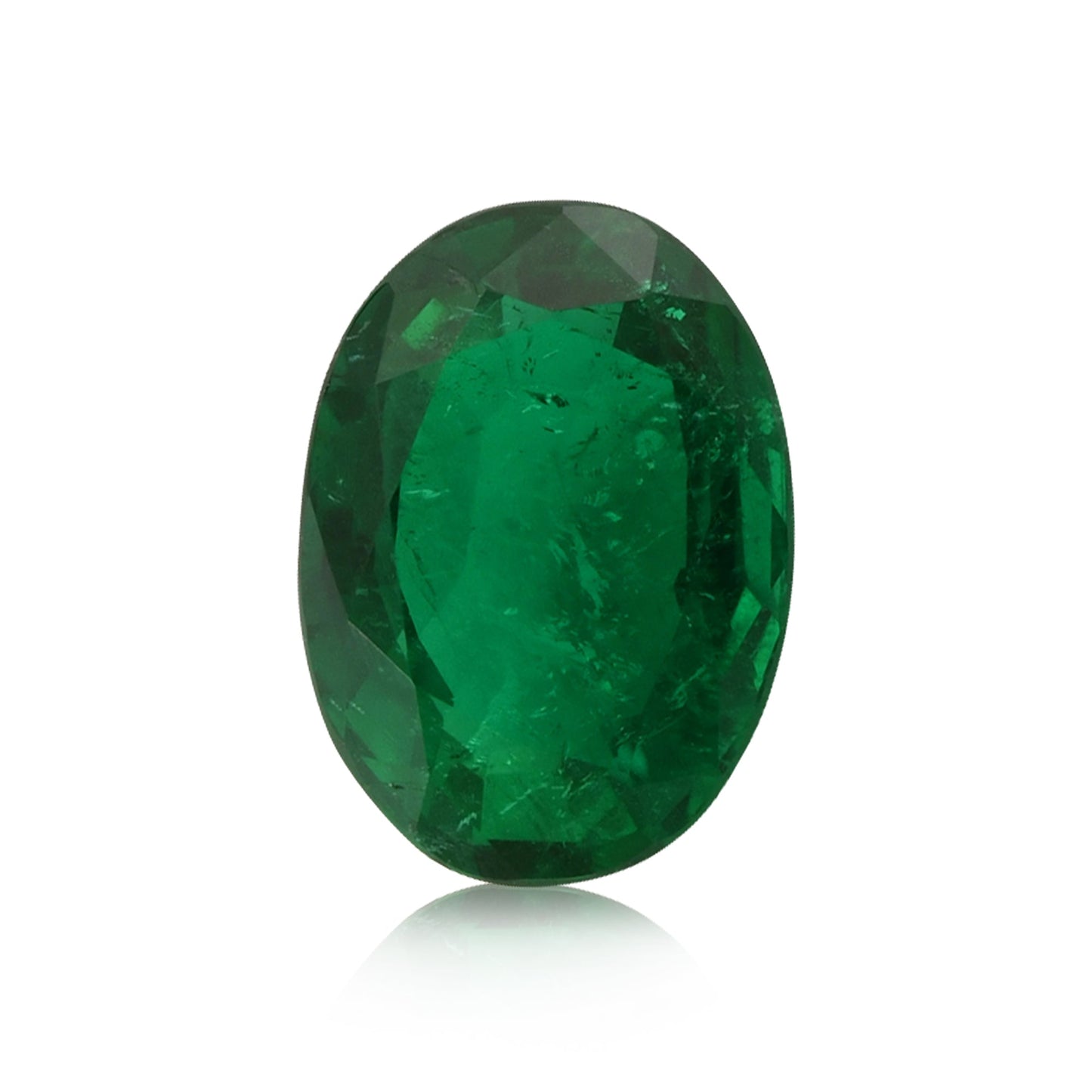 3.21 Carat Green ZAMBIA Oval Emerald GRS