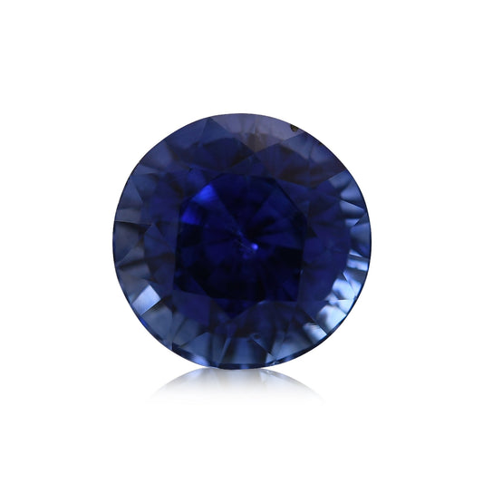 1,92 Karat blauer runder Saphir aus Sri Lanka
