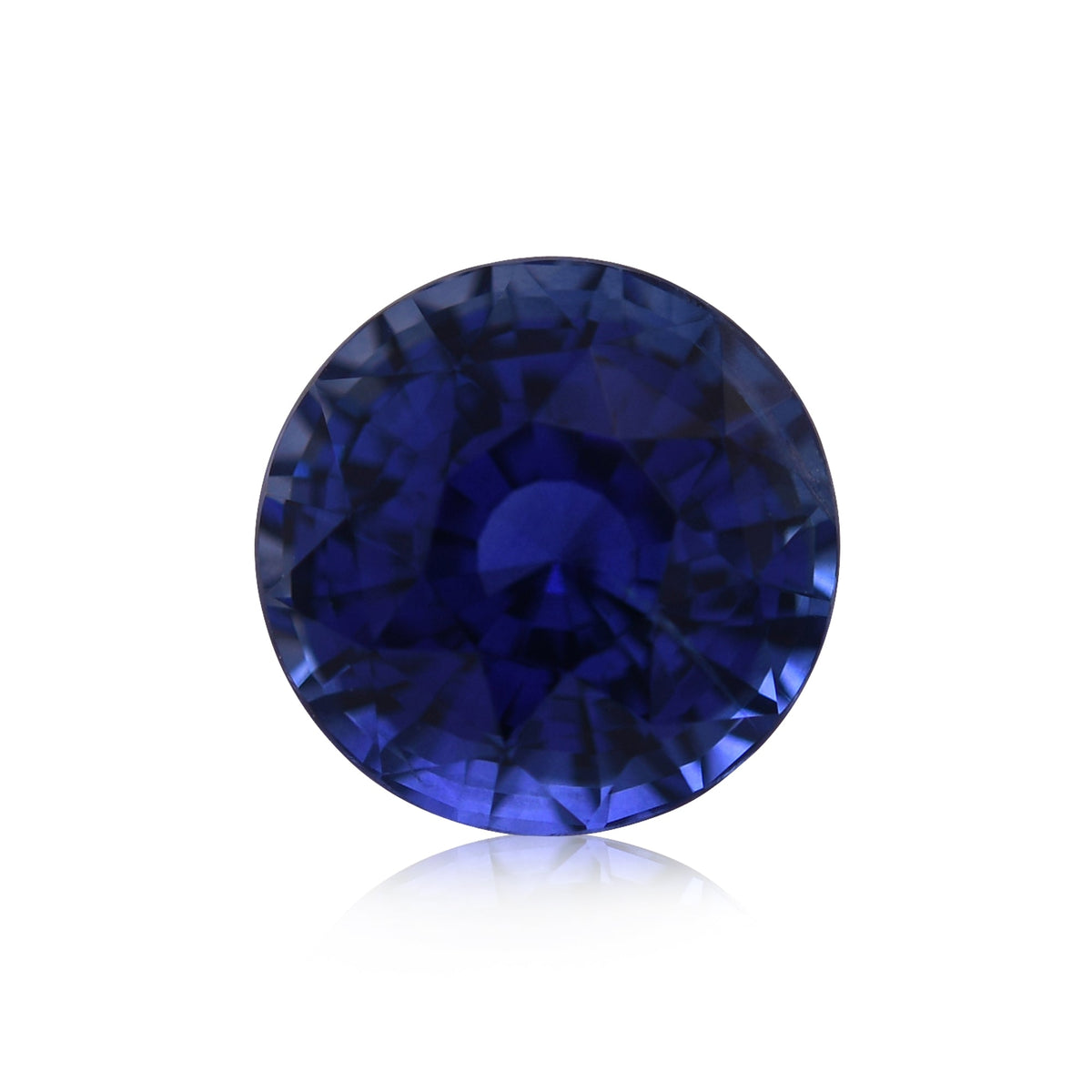 2,66 Karat blauer runder Saphir aus Sri Lanka