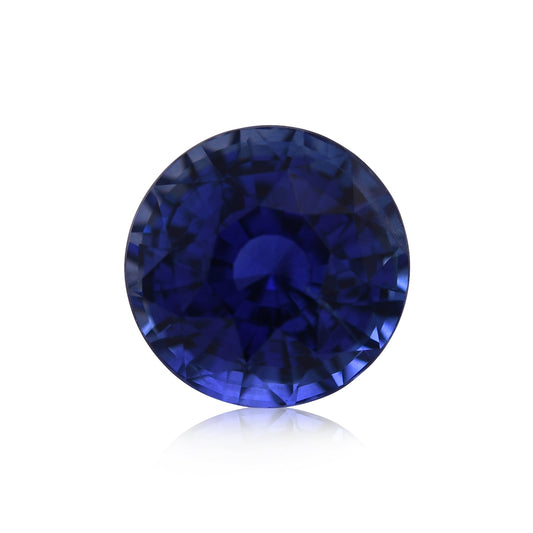 2,66 Karat blauer runder Saphir aus Sri Lanka