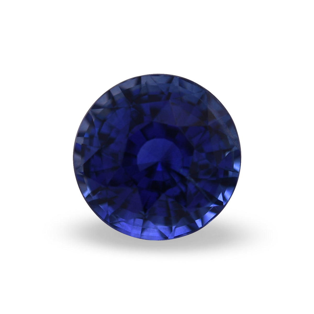 2,66 Karat blauer runder Saphir aus Sri Lanka
