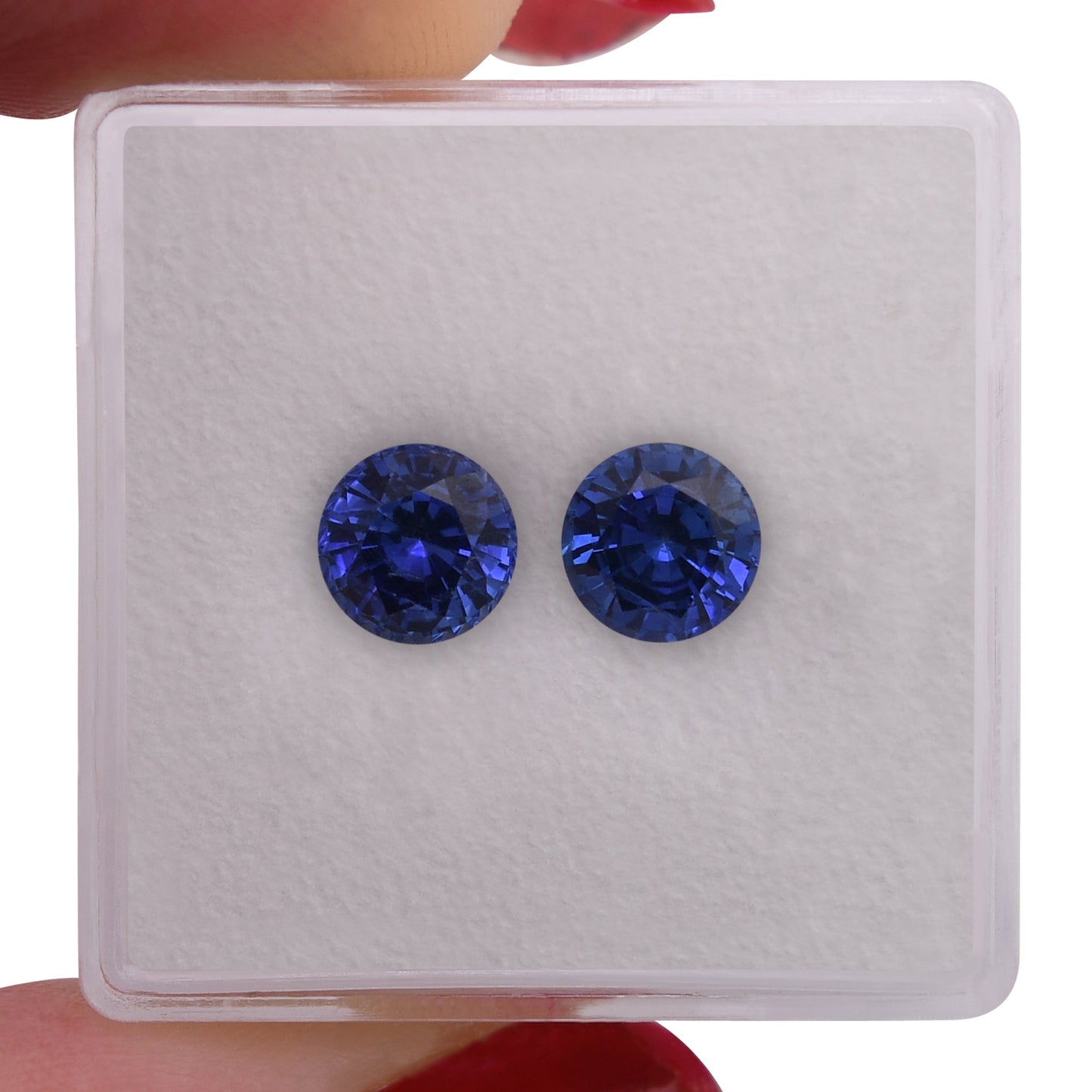 2,29 Karat blauer runder Saphir aus Sri Lanka