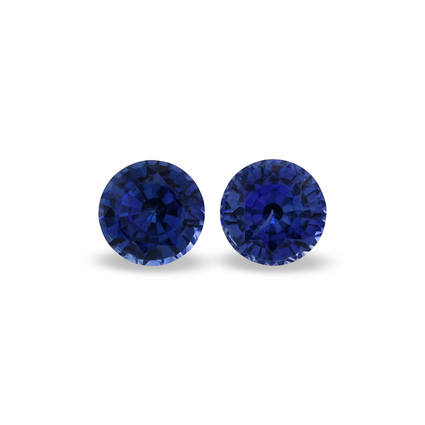 2,29 Karat blauer runder Saphir aus Sri Lanka
