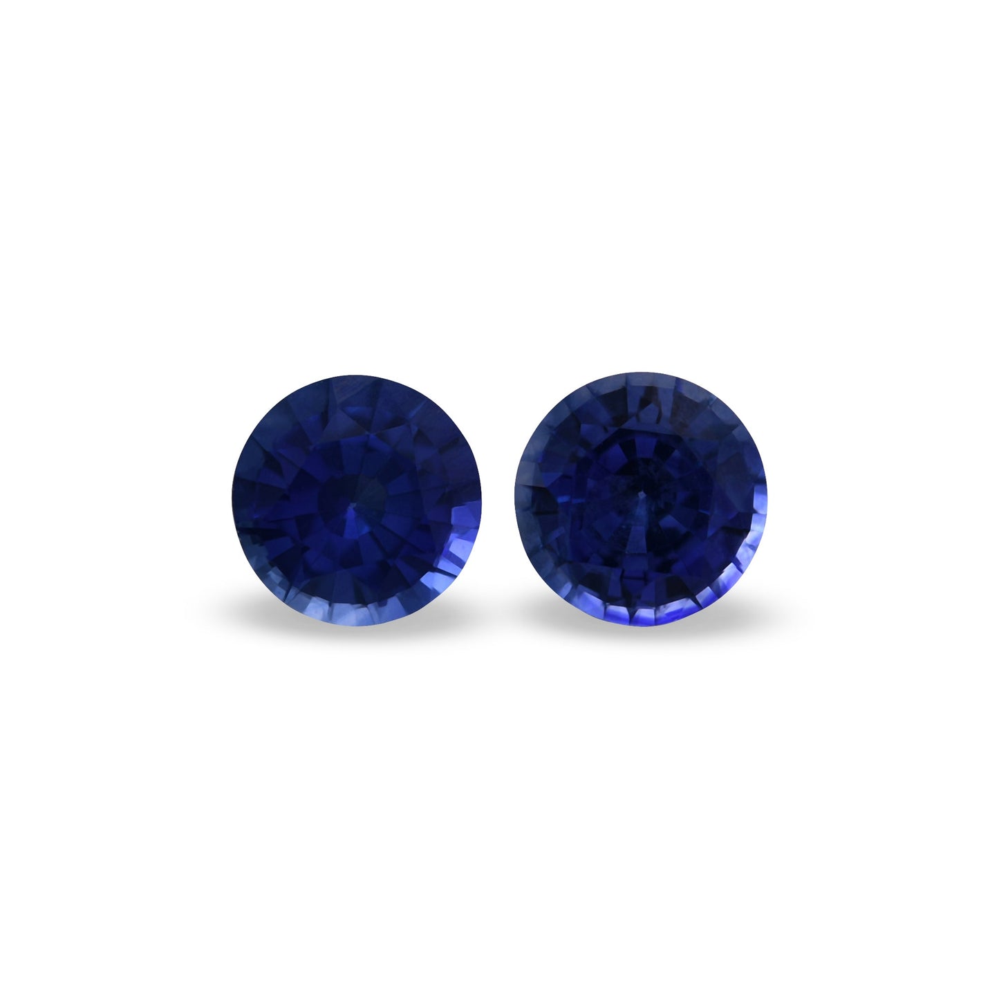 2,02 Karat blauer runder Saphir aus Sri Lanka