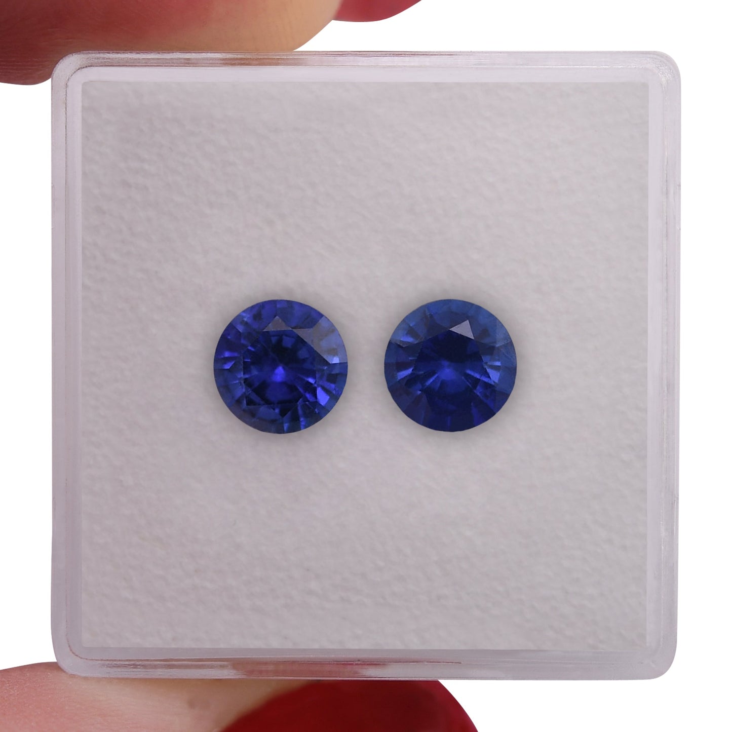 2,02 Karat blauer runder Saphir aus Sri Lanka