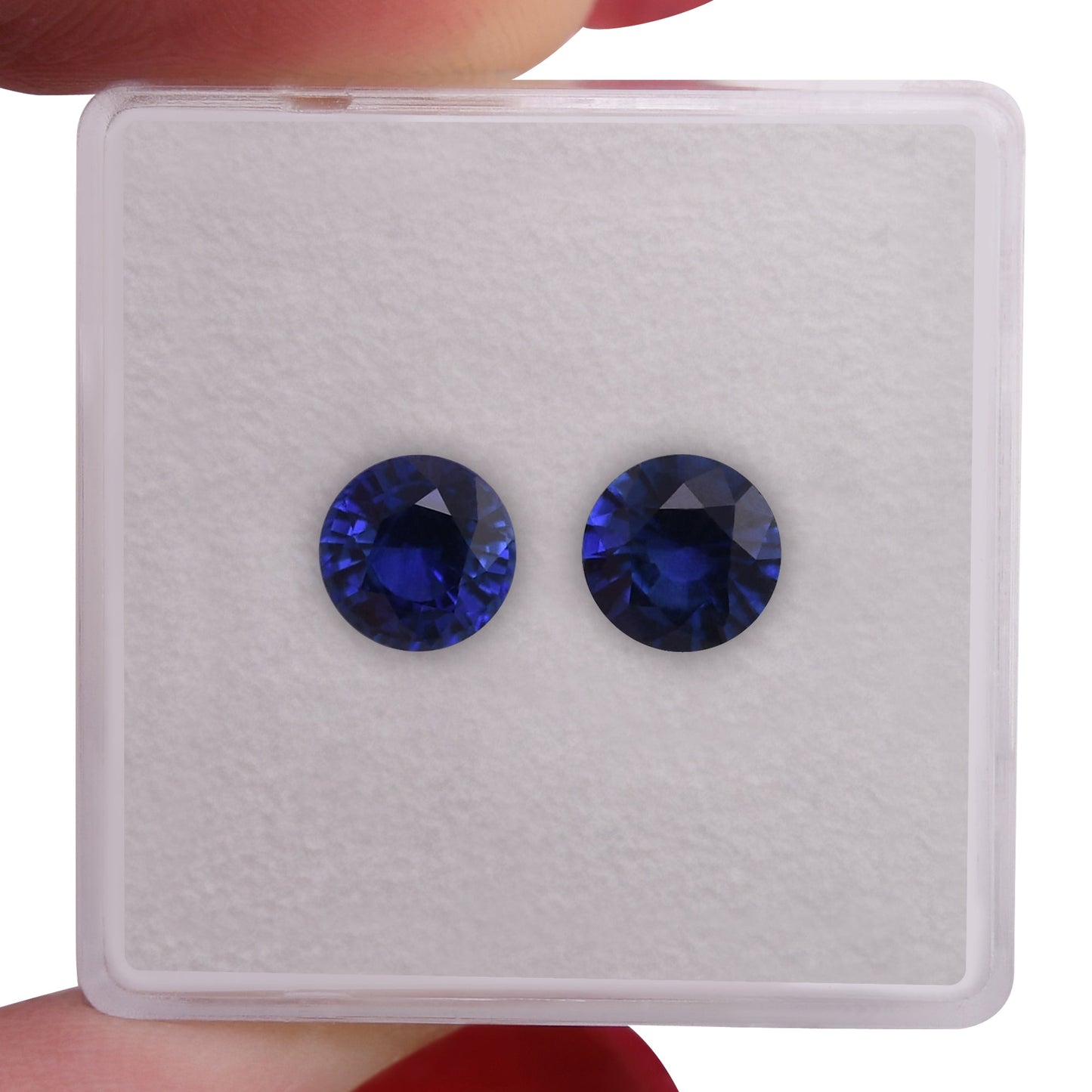 1,92 Karat blauer runder Saphir aus Sri Lanka
