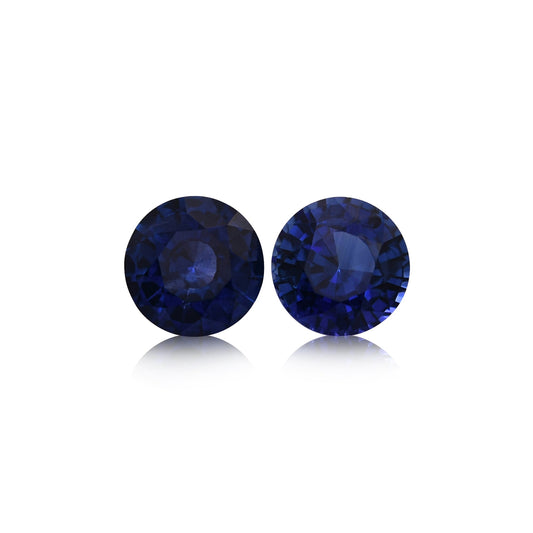 1,92 Karat blauer runder Saphir aus Sri Lanka
