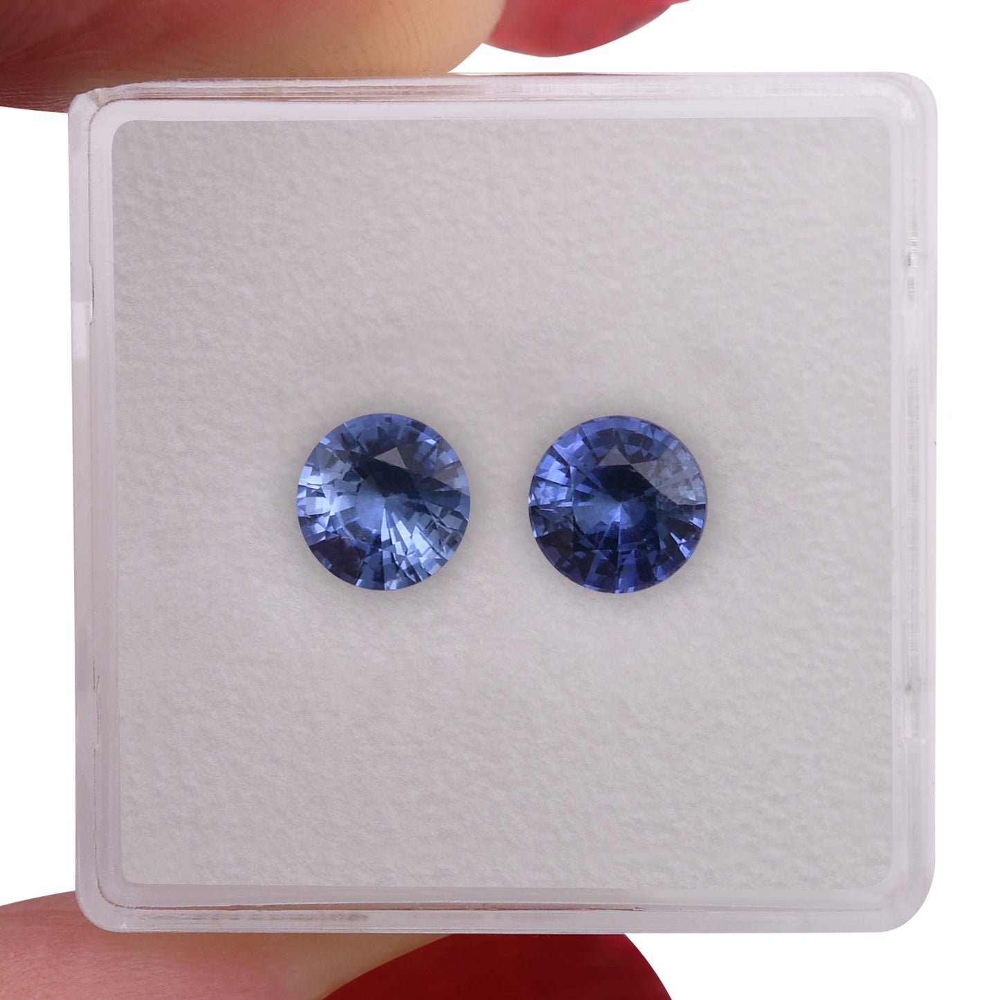 1,74 Karat blauer runder Saphir aus Sri Lanka